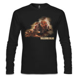 The Walking Dead Siyah Erkek Sweatshirt