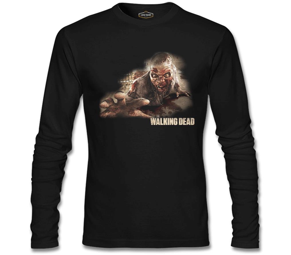 The Walking Dead Siyah Erkek Sweatshirt