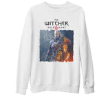 The Witcher 3 - Wild Hunt  Beyaz Kalın Sweatshirt