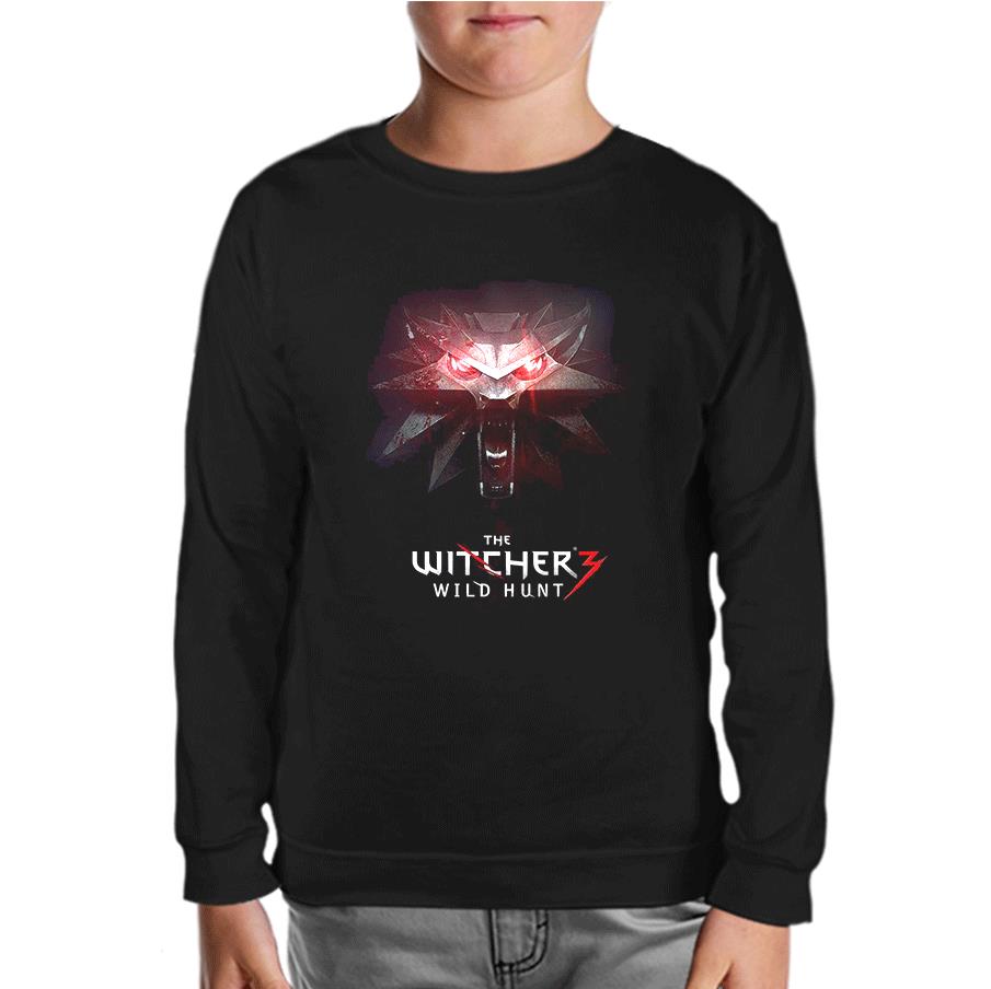 The Witcher 3 - Wild Hunt Black Kids Sweatshirt