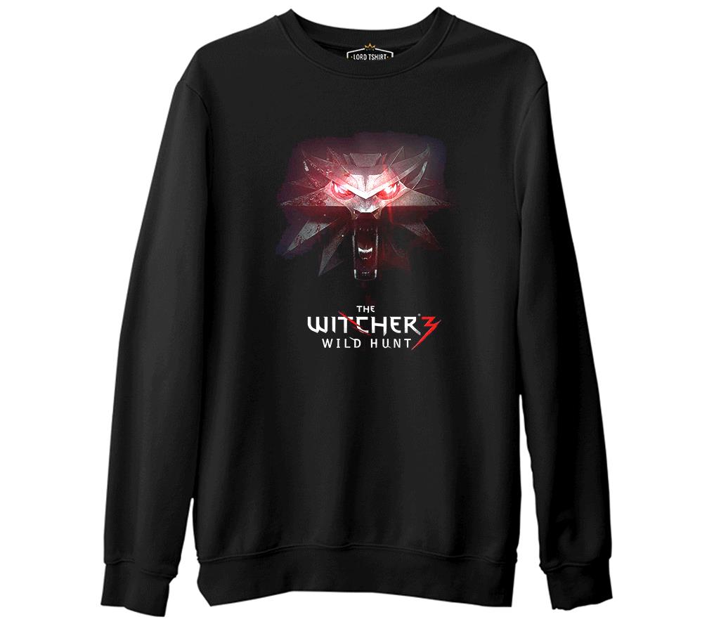 The Witcher 3 - Wild Hunt  Siyah Erkek Kalın Sweatshirt