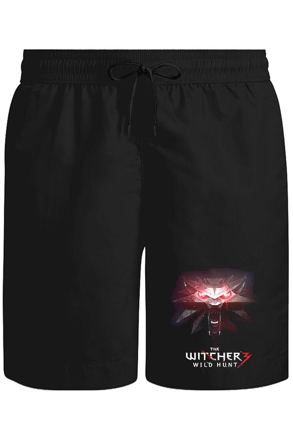 The Witcher 3 - Wild Hunt Unisex Siyah Şort