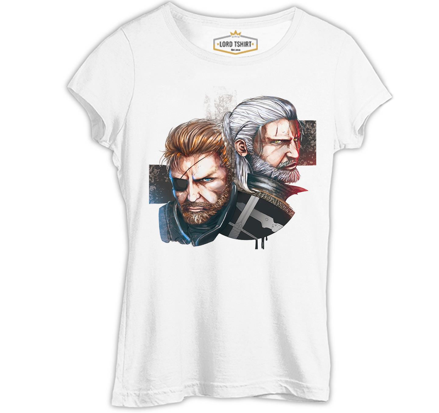 The Witcher - Geralt vs Solid Snake White Women's Tshirt