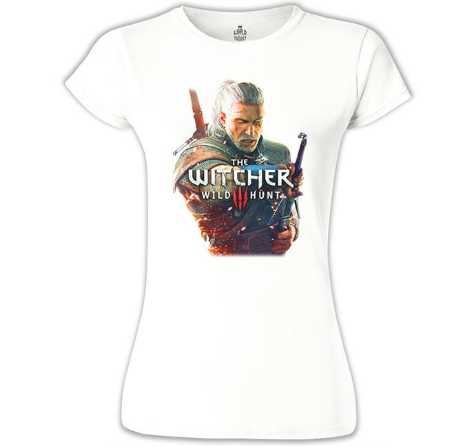 The Witcher - Wild Hunt III Beyaz Kadın Tshirt