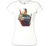 The Witcher - Wild Hunt III Beyaz Kadın Tshirt