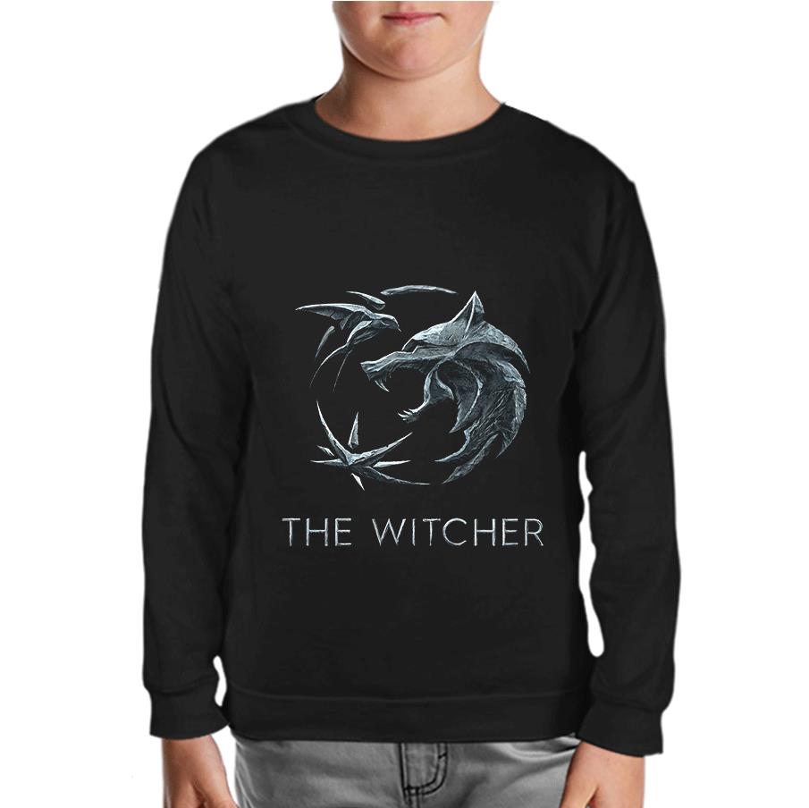 The Witcher - Wolf Black Kids Sweatshirt