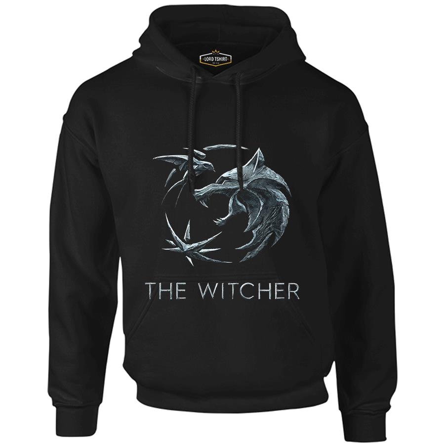 The Witcher - Wolf Black Men's Zipperless Hoodie