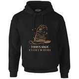 There is Magic Everywhere Witch Hat Black Men's Zipperless Hoodie