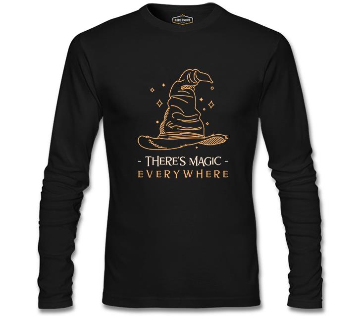 There is Magic Everywhere Witch Hat Black Men's Sweatshirt