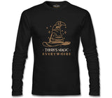 There is Magic Everywhere Witch Hat Black Men's Sweatshirt