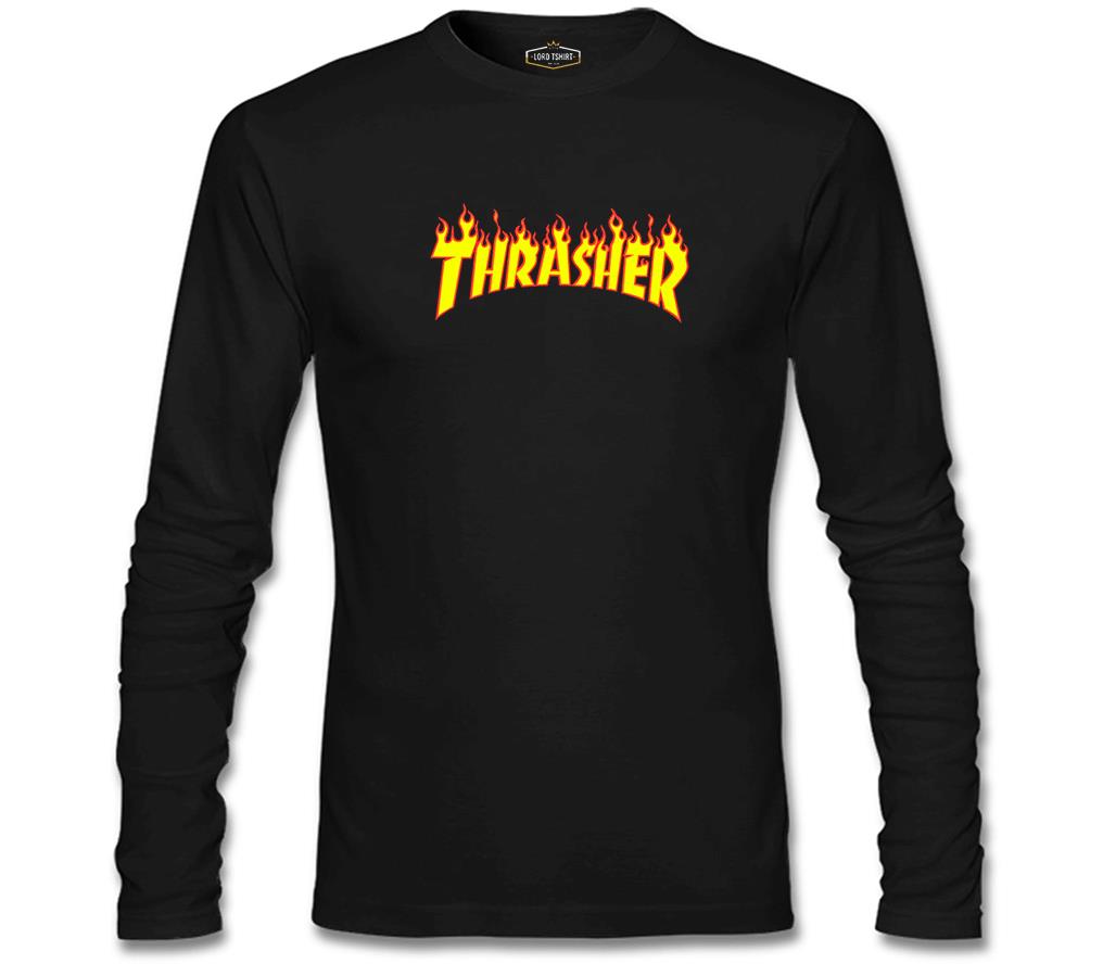 Thrasher Siyah Erkek Sweatshirt