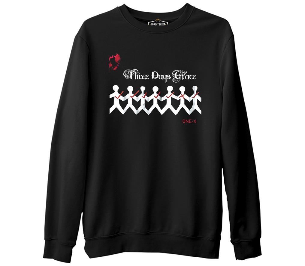 Three Days Grace - One X Black Men's Thick Sweatshirt