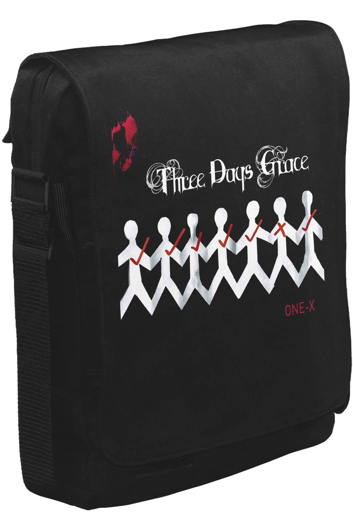 Three Days Grace - One X Unisex Siyah Postacı Çanta