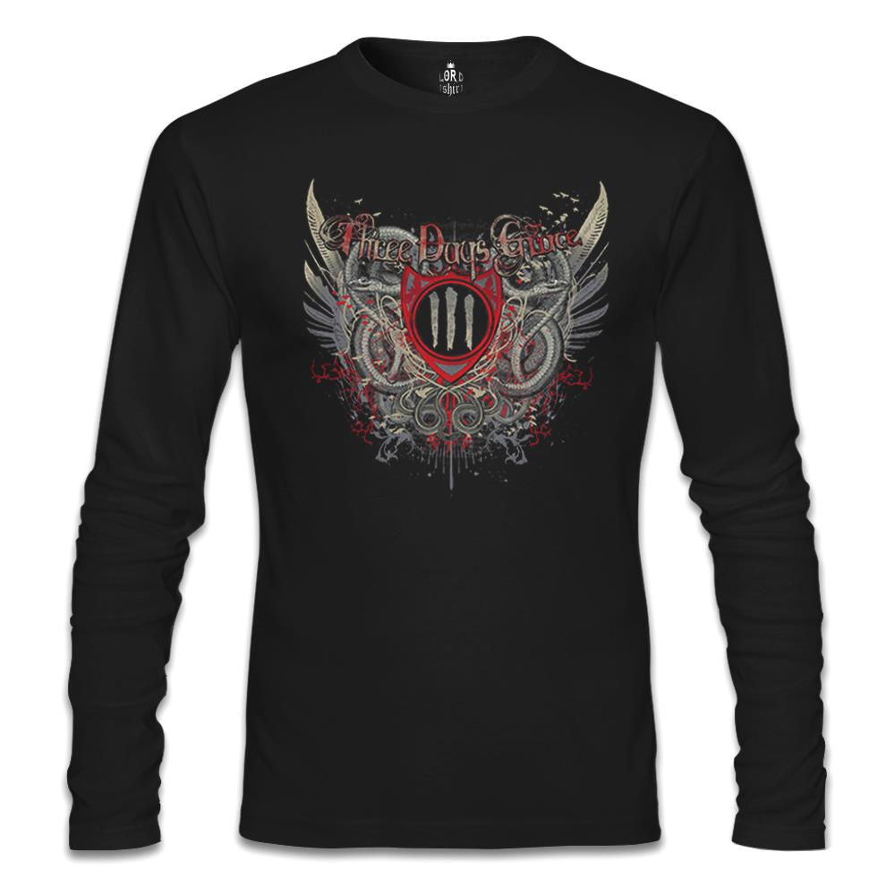 Three Days Grace Siyah Erkek Sweatshirt