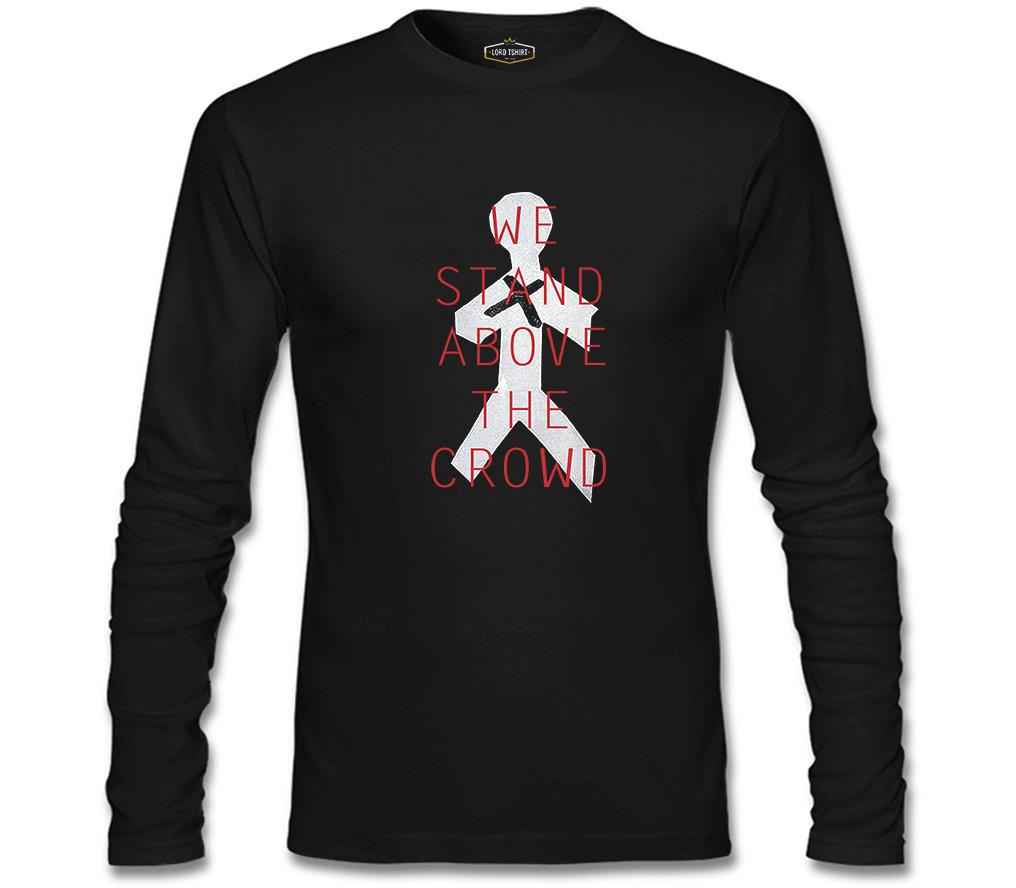 Three Days Grace - Stand Above Siyah Erkek Sweatshirt