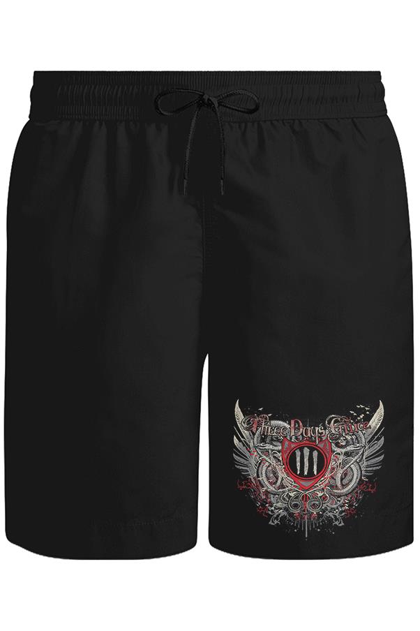 Three Days Grace Unisex Siyah Şort