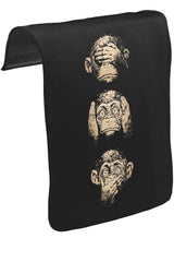 Three Monkeys Unisex Siyah Tak-Çıkar Postacı Çanta Kapağı CK-169