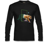 Tiger Leaving Digital World Black Men's Sweatshirt
