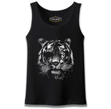 Tiger with an Eye Patch Realistic Black Men's Undershirt