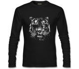 Tiger with an Eye Patch Realistic Black Men's Sweatshirt
