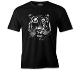 Tiger with an Eye Patch Realistic Black Men's Tshirt