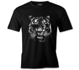 Tiger with an Eye Patch Realistic Black Men's Tshirt
