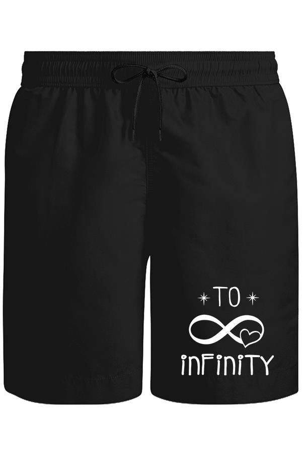 To Infinity Unisex Siyah Şort