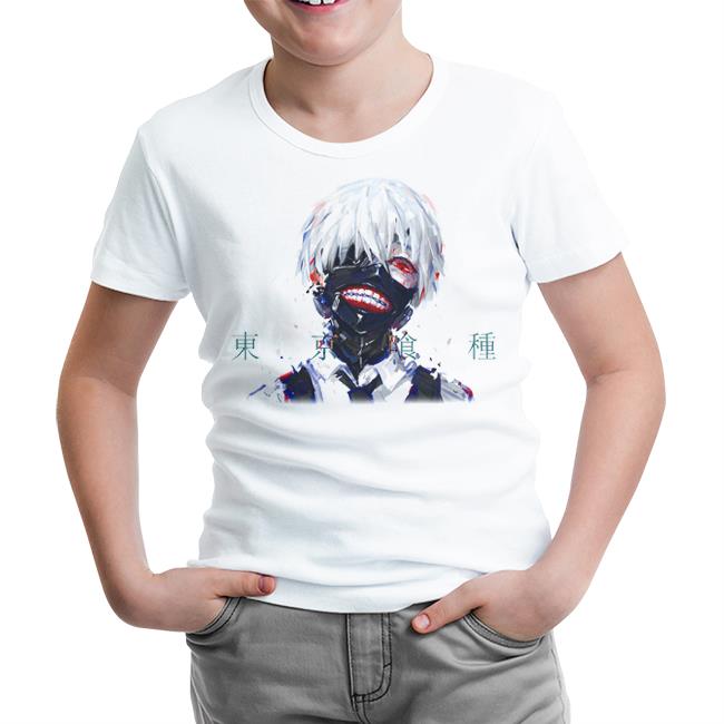 Tokyo Ghoul 2 Beyaz Çocuk Tshirt