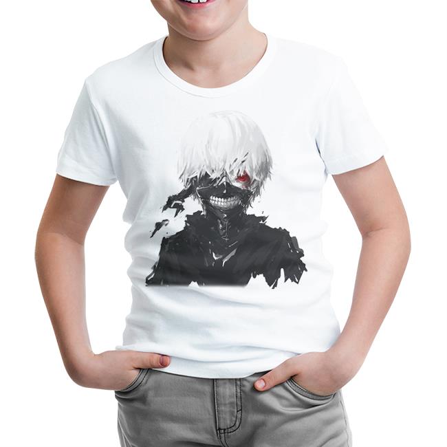 Tokyo Ghoul 3 White Kids Tshirt