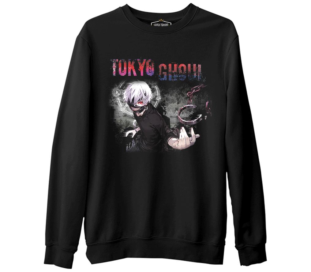 Tokyo Ghoul  Siyah Erkek Kalın Sweatshirt