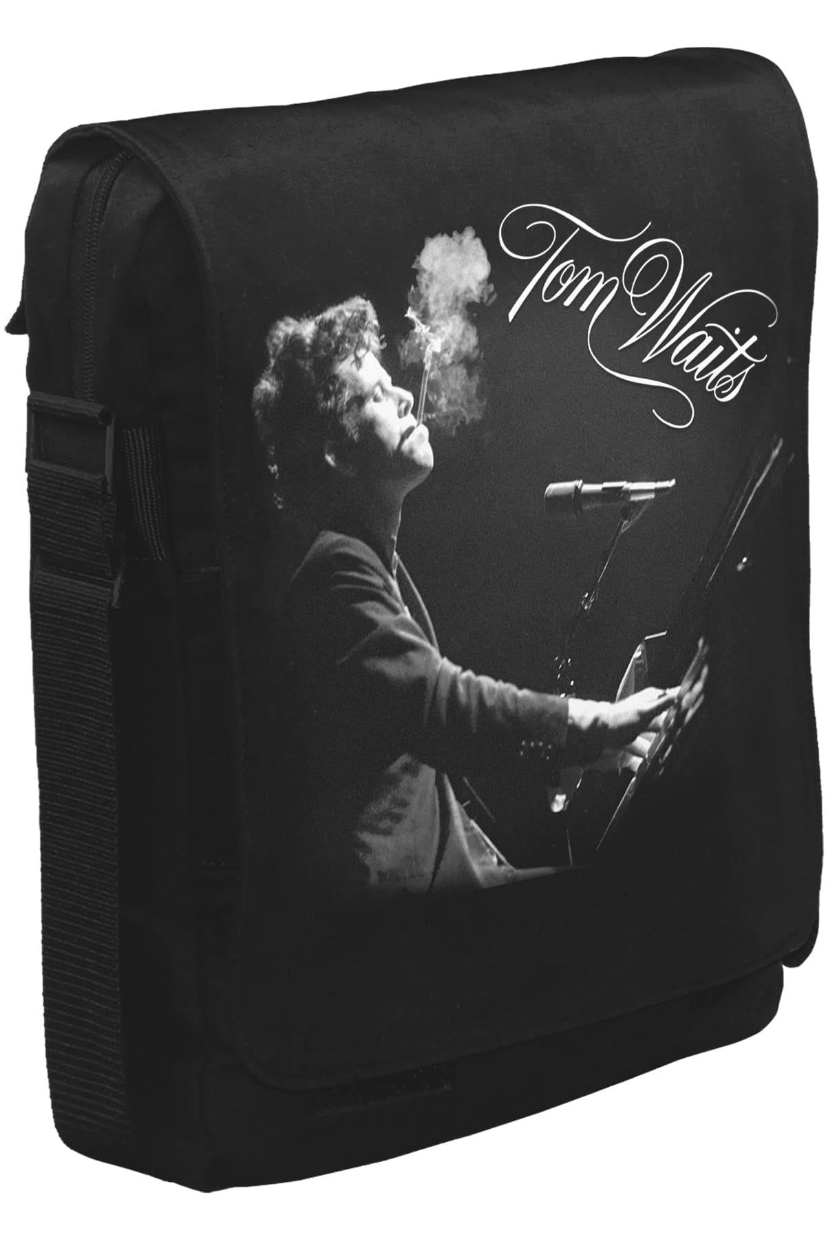 Tom Waits - Phone Call Unisex Siyah Postacı Çanta