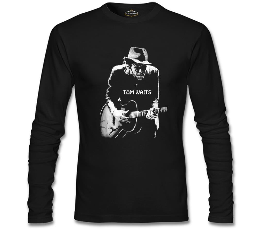 Tom Waits Siyah Erkek Sweatshirt