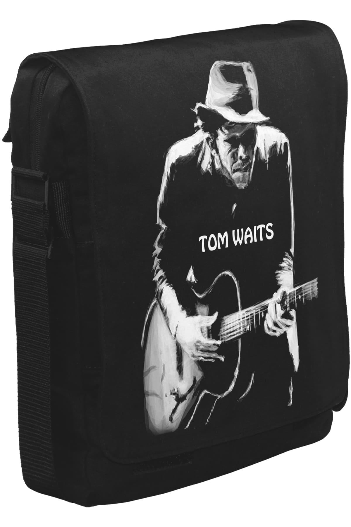 Tom Waits Unisex Siyah Postacı Çanta