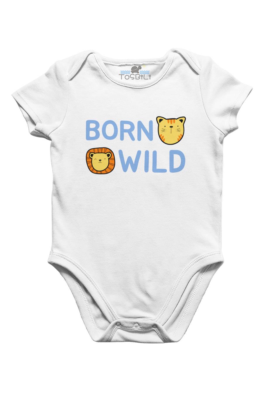 Tosbili Born Wild Lion Beyaz Bebek Body