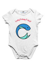 Tosbili Lucky Fishing Tshirt Baby White Baby Body