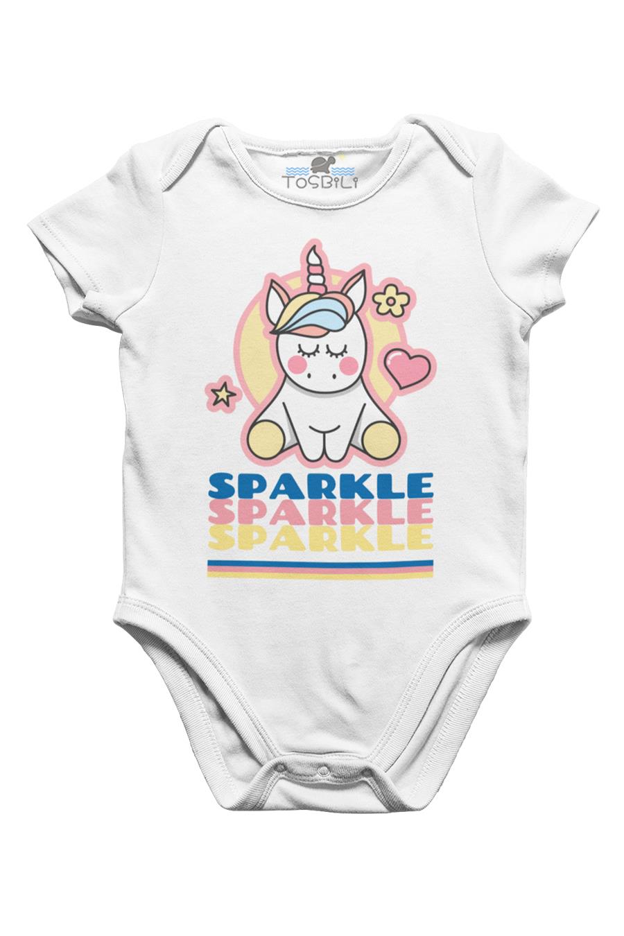 Tosbili Sparkle Unicorn White Baby Body