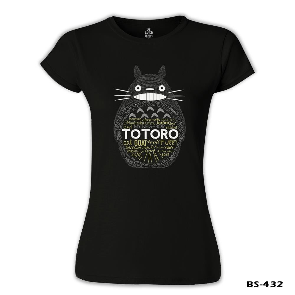 Totoro Black Women's Tshirt