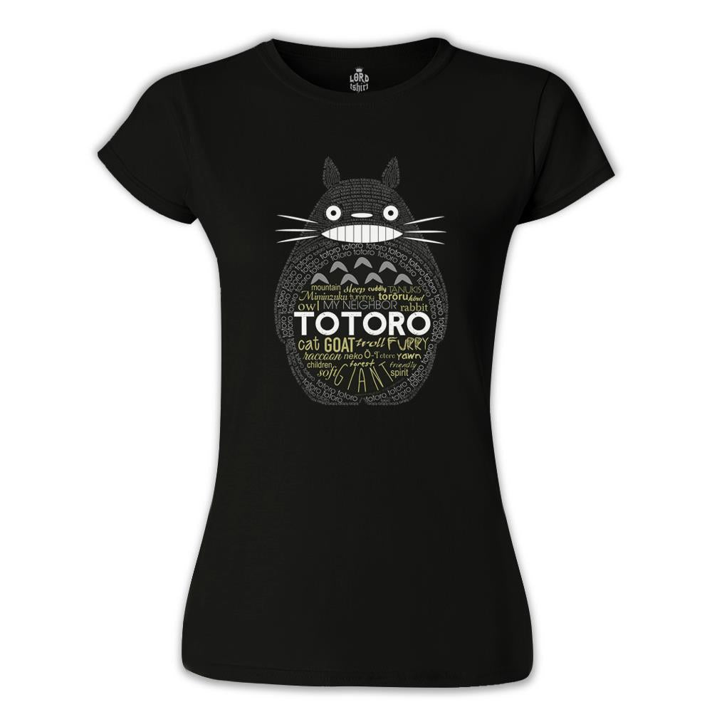 Totoro Black Women's Tshirt