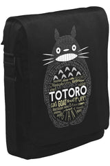 Totoro Unisex Siyah Postacı Çanta