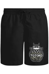 Totoro Unisex Siyah Şort