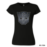 Transformers Logo 1 Black Women's Tshirt