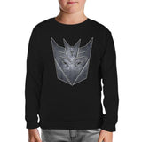 Transformers Logo 2 Black Kids Sweatshirt