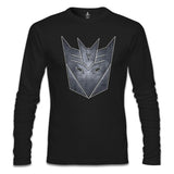 Transformers Logo 2 Siyah Erkek Sweatshirt
