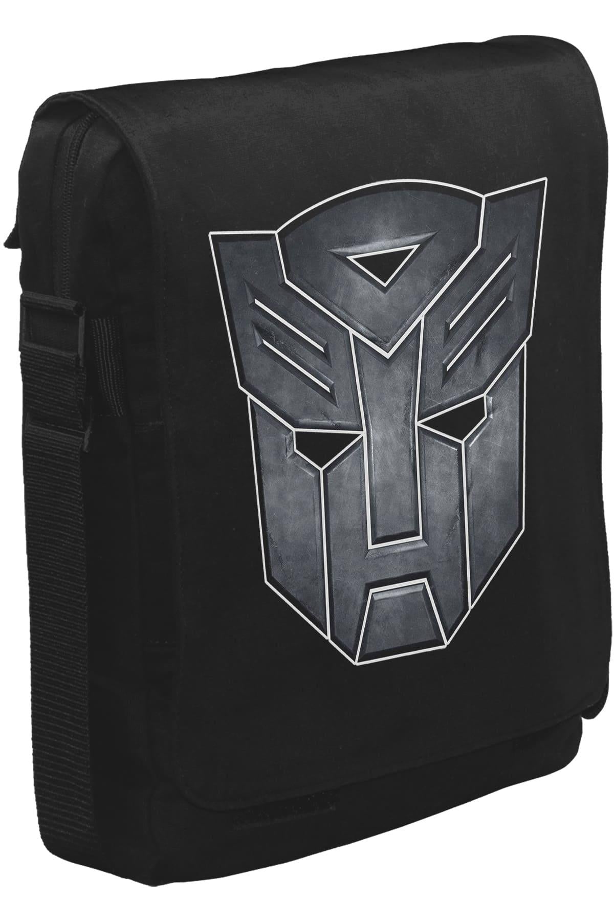 Transformers Logo I Unisex Siyah Postacı Çanta