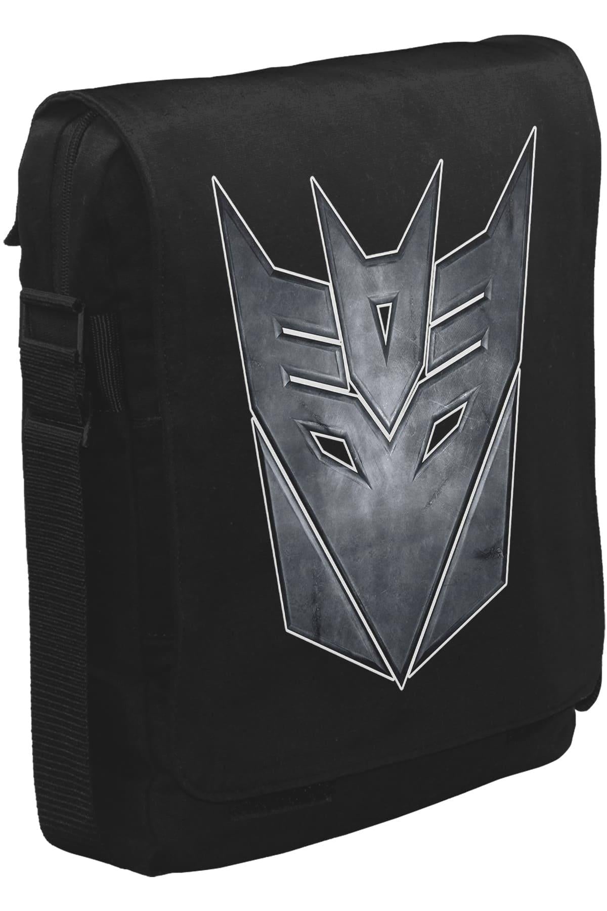 Transformers Logo II Unisex Siyah Postacı Çanta