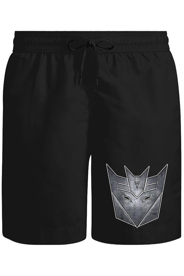 Transformers Logo II Unisex Siyah Şort