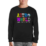Travis Scott - Astro World Black Kids Sweatshirt