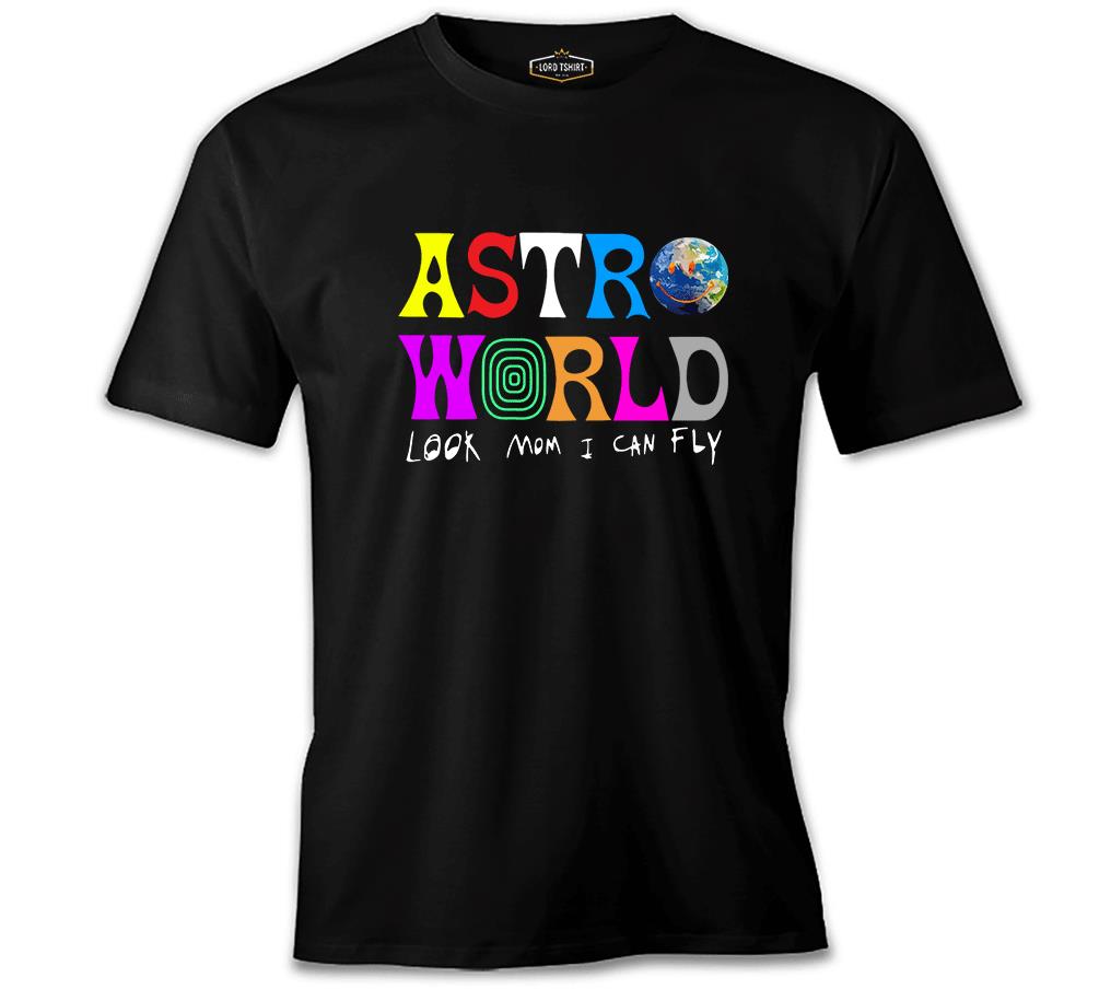 Travis Scott - Astro World Siyah Erkek Tshirt