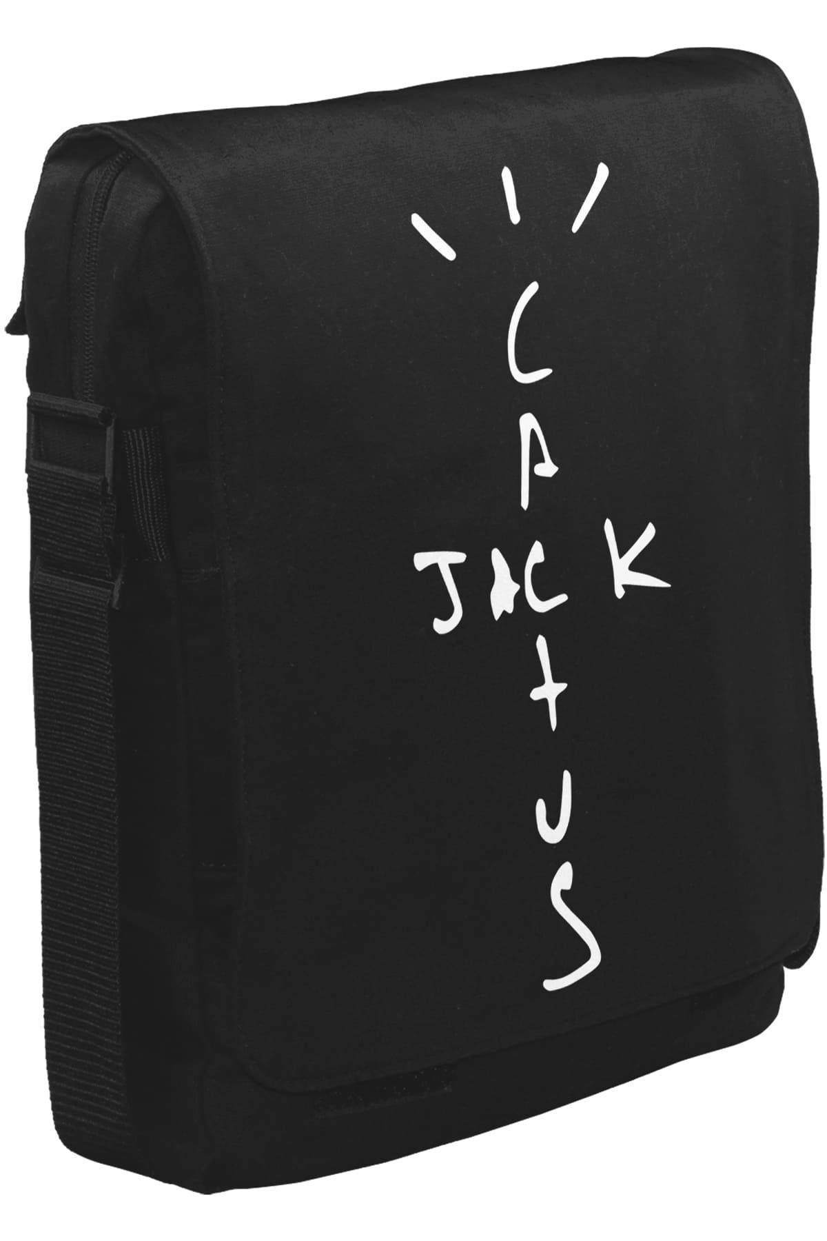 Travis Scott - Cactus Jack Unisex Siyah Postacı Çanta