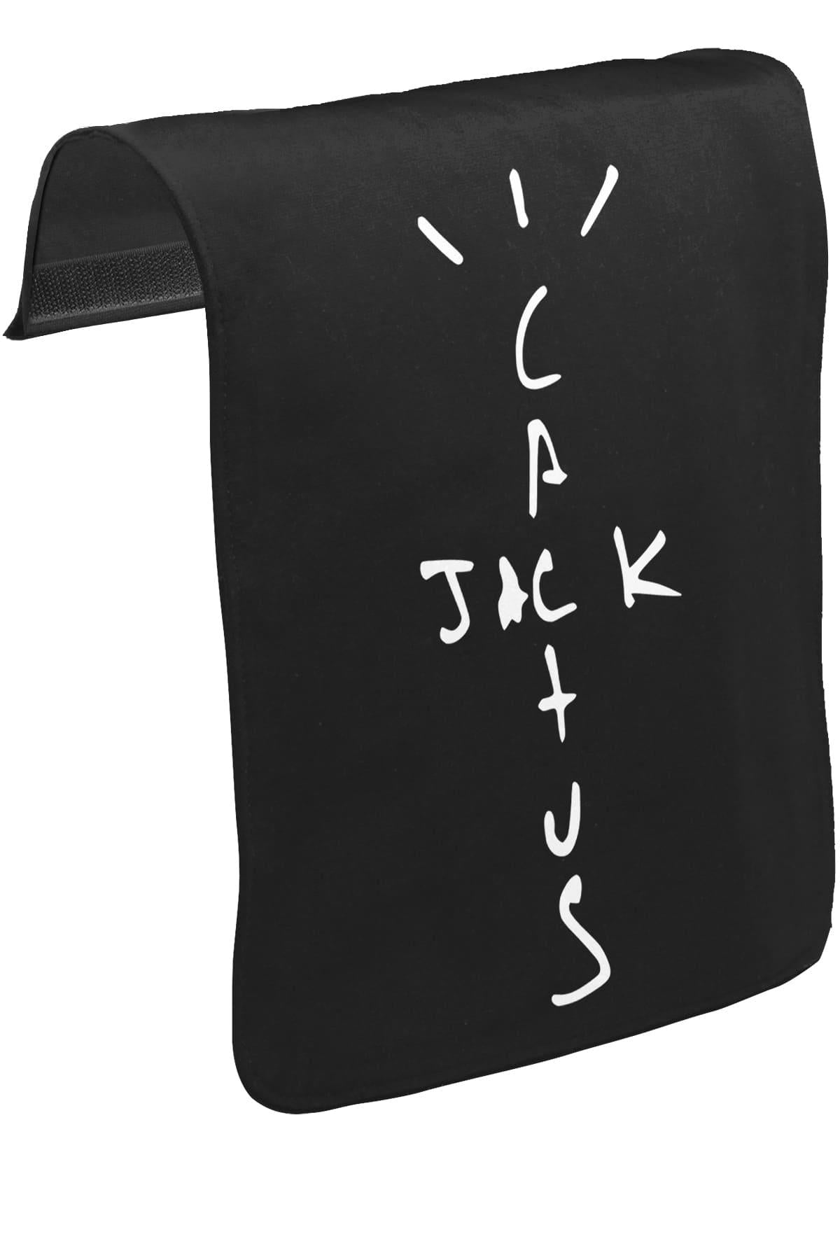 Travis Scott - Cactus Jack Unisex Siyah Tak-Çıkar Postacı Çanta Kapağı CK-1614